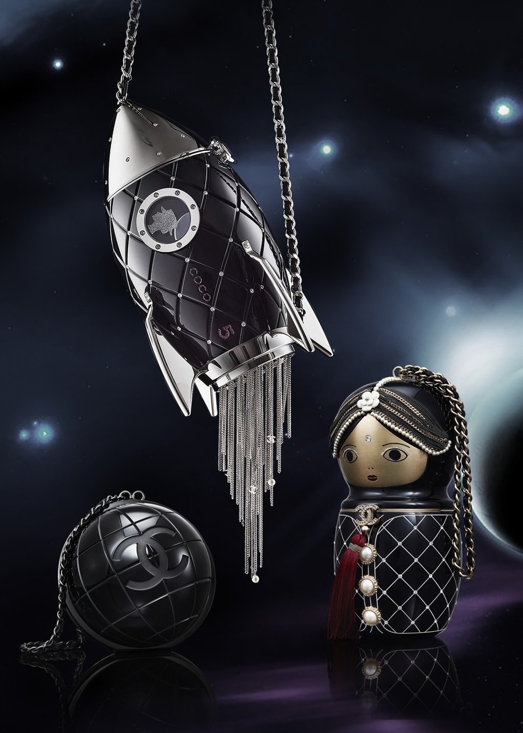 A selection of three purses from Chanel, which features in Poly Auction’s Vintage Chanel Collection, which will be sold at auction in Hong Kong on April 2. A selection of three purses from Chanel, which features in Poly Auction’s Vintage Chanel Collection, which will be sold at auction in Hong Kong on April 2.