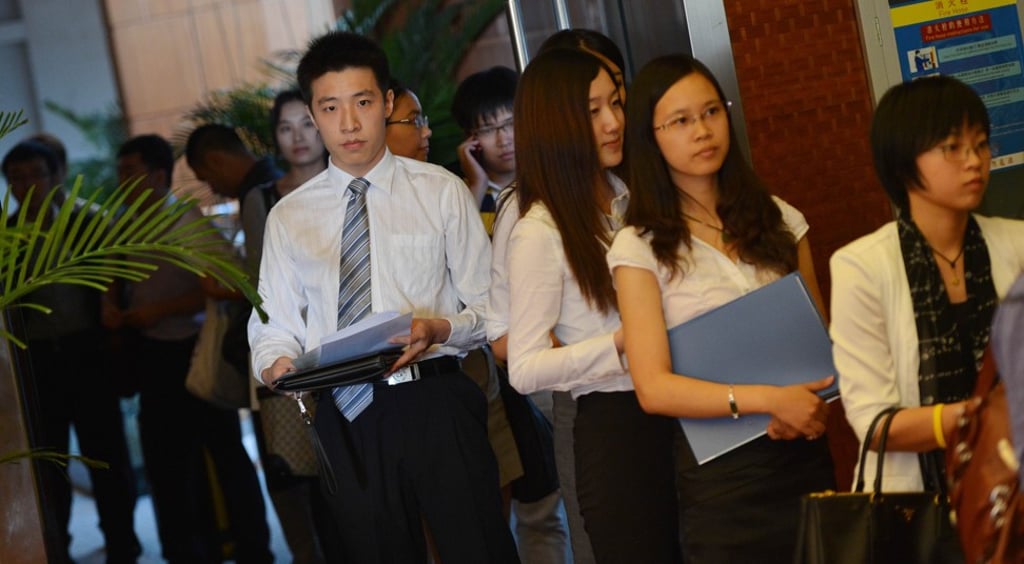 China's labour force has declined every year since its 2011 peak to 897.3 million in 2018, with 775.9 million people employed.Photo: AFP