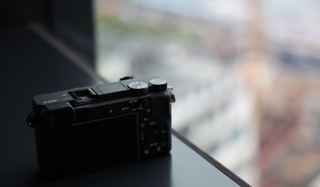 The back of the a6400 camera. Photo: Derek Ting