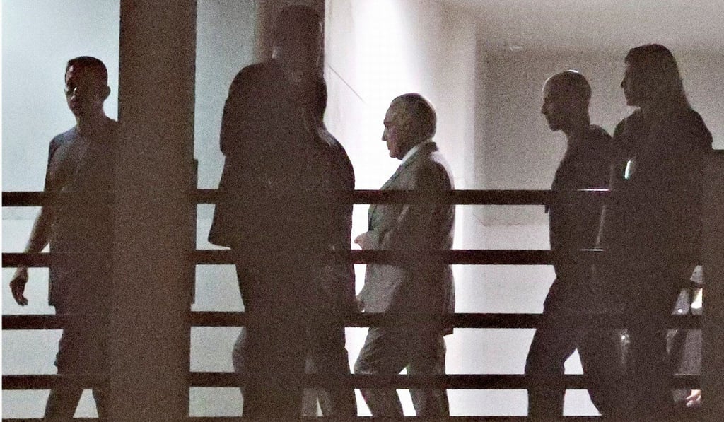 Temer is Federal Police headquarters in Rio de Janeiro on March 21, 2019. Photo: Reuters