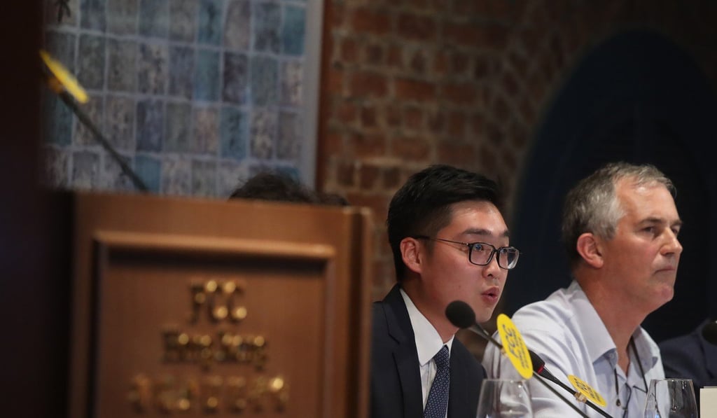 The report listed the action taken against Andy Chan’s Hong Kong National Party, and British journalist Victor Mallet as areas of concern. Photo: K.Y. Cheng