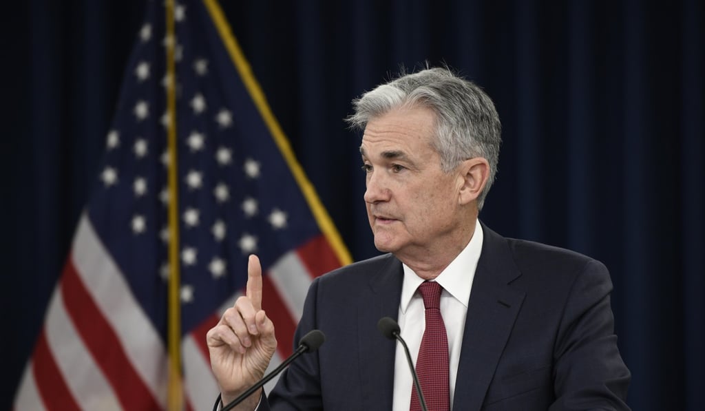 US Federal Reserve chairman Jerome Powell speaks during a press conference in Washington on December 19 after the central bank raised short-term interest rates by a quarter of a percentage point, but signalled a slower pace of rate hikes in 2019. Photo: Xinhua