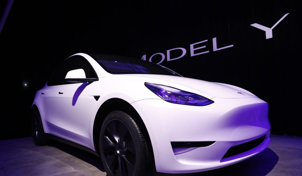 The Tesla Inc. Model Y crossover electric vehicle. Photo: Bloomberg