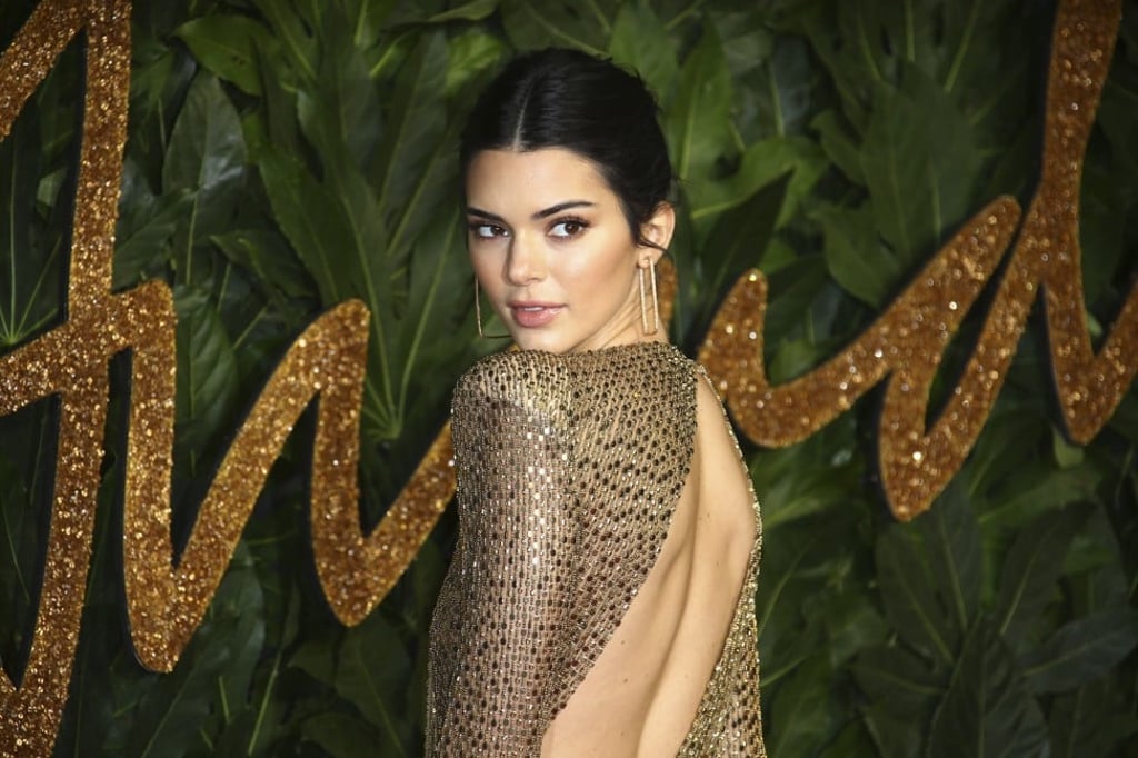 Kendall Jenner posing for photographers at The Fashion Awards 2018 in central London. Photo: AP