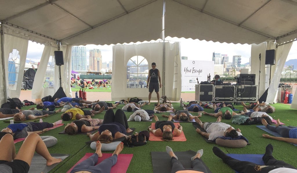 Brian Lai teaches the Wim Hof Method. Photo: Brian Lai