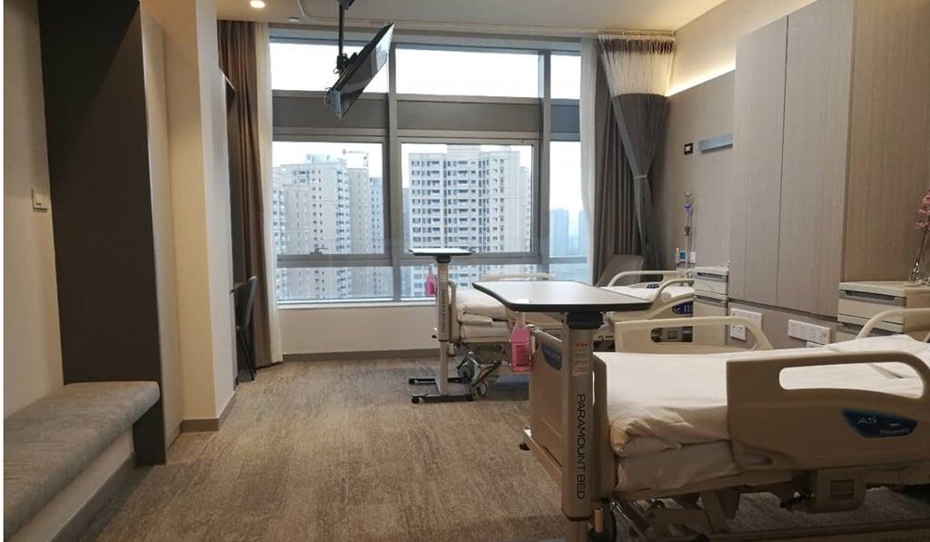 Raffles Hospital Chongqing has 100 beds now, but will expand to 700 beds. Photo: Handout Raffles Hospital Chongqing has 100 beds now, but will expand to 700 beds. Photo: Handout
