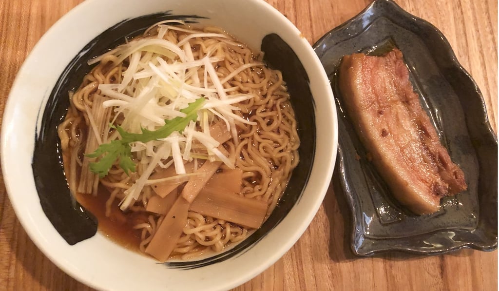 Sea-soy soup ramen at Ramen Cubism. Photo: Jane Zhang