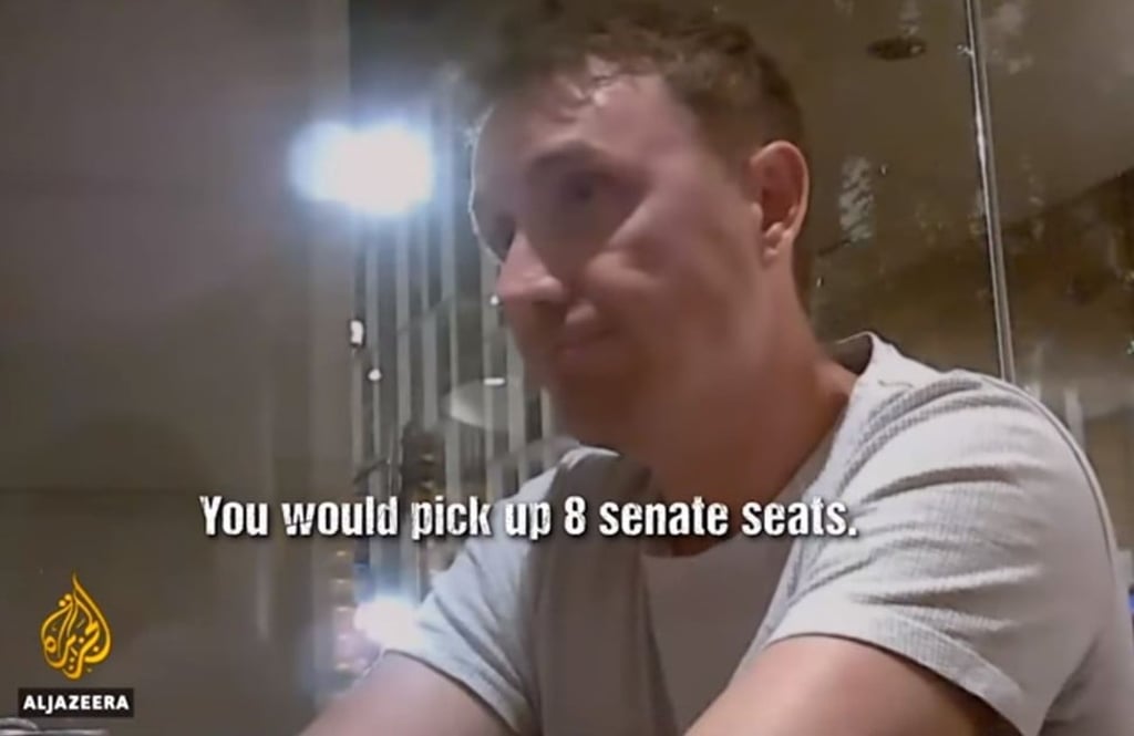Australian One Nation party figure James Ashby discusses the potential impact of US NRA money on the Australian political scene. Photo: Al Jazeera