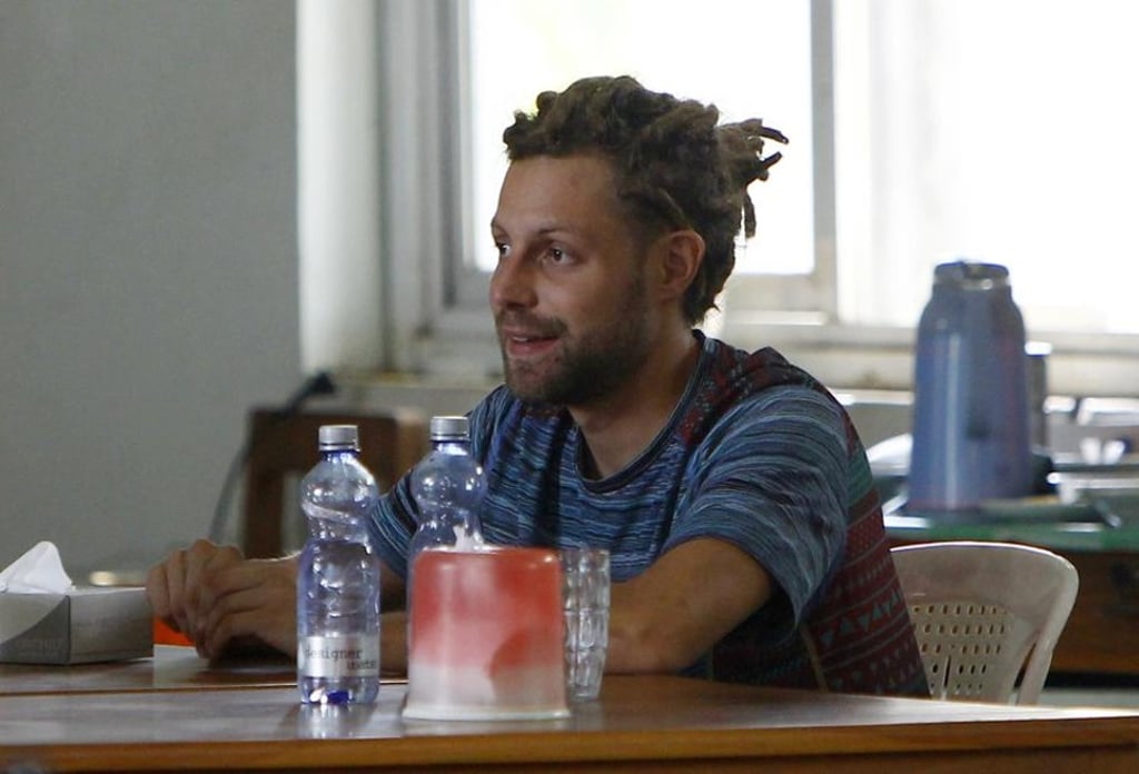 French tourist Arthur Desclaux was sentenced to one month in prison with hard labour for flying a drone in Myanmar. Photo: AP French tourist Arthur Desclaux was sentenced to one month in prison with hard labour for flying a drone in Myanmar. Photo: AP