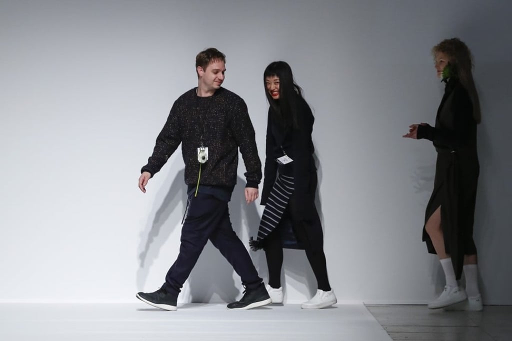 Ffixxed Studios designers Kain Picken (left) and Fiona Lau (second left). Photo: Valerio Mezzanotti for NowFashion