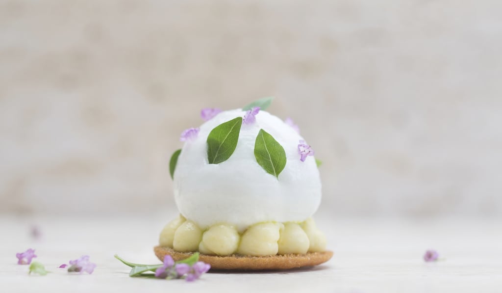 Julien Royer’s signature dessert at Odette in Singapore, Lemon T'art.