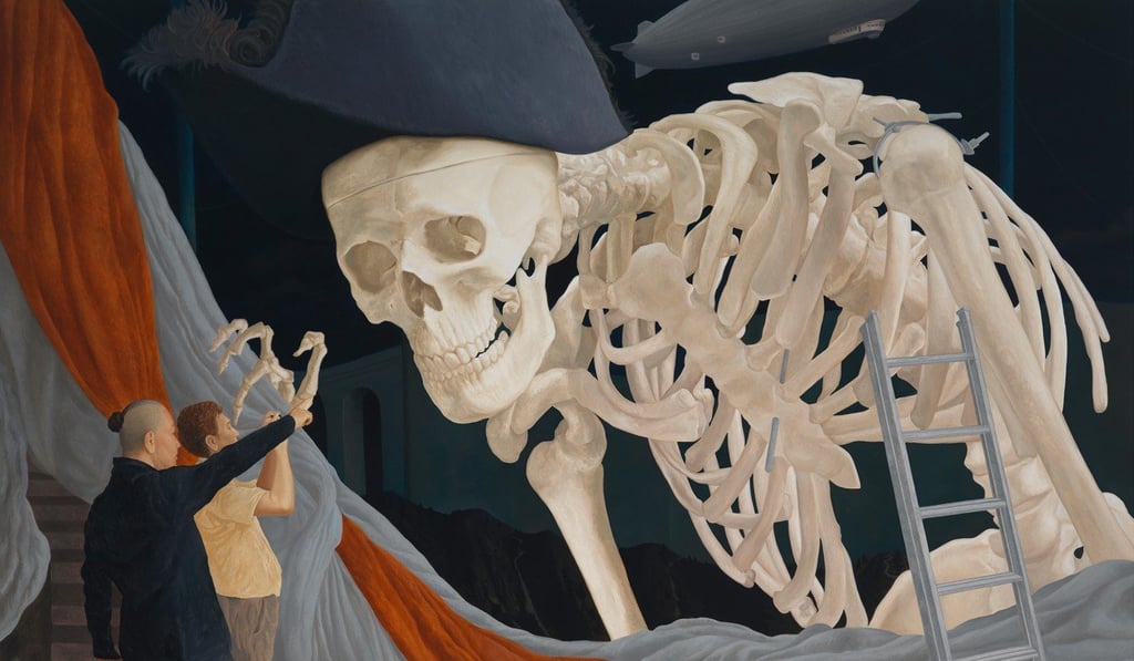 ‘History of the White Skeleton Monster’, 2018, Natee Utarit. Photo: Richard Koh Fine Art/Art Basel