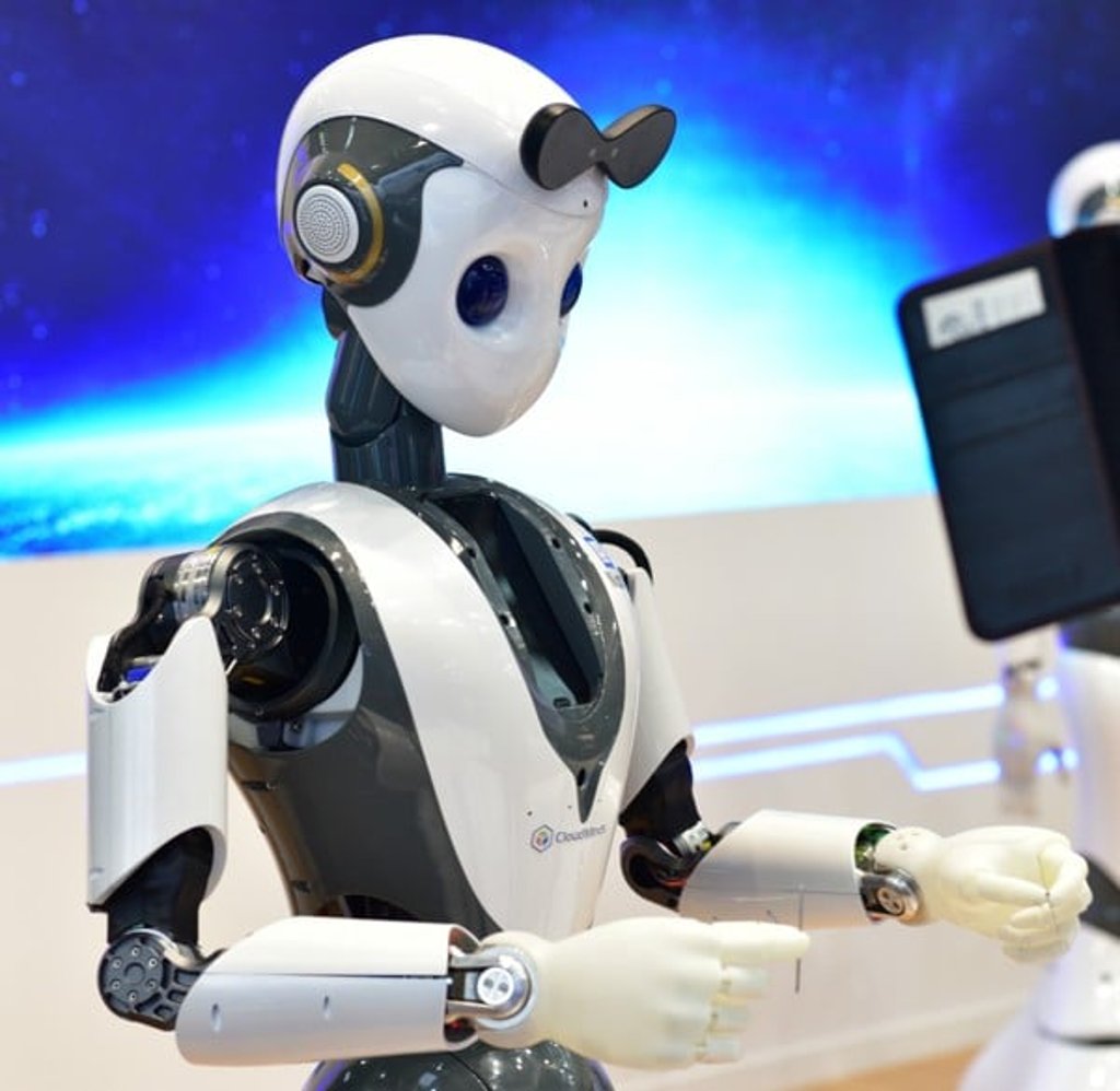 A cloud-based robot developed by Cloudminds Technology is showcased at the Mobile World Congress Barcelona in February 2019. Photo: Handout A cloud-based robot developed by Cloudminds Technology is showcased at the Mobile World Congress Barcelona in February 2019. Photo: Handout