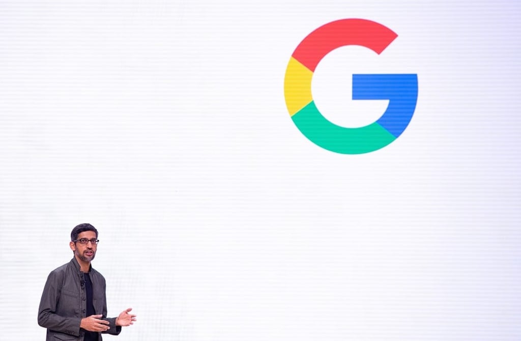 Google CEO Sundar Pichai speaks onstage during the annual Game Developers Conference at Moscone Centre in San Francisco, California on March 19. Photo: AFP