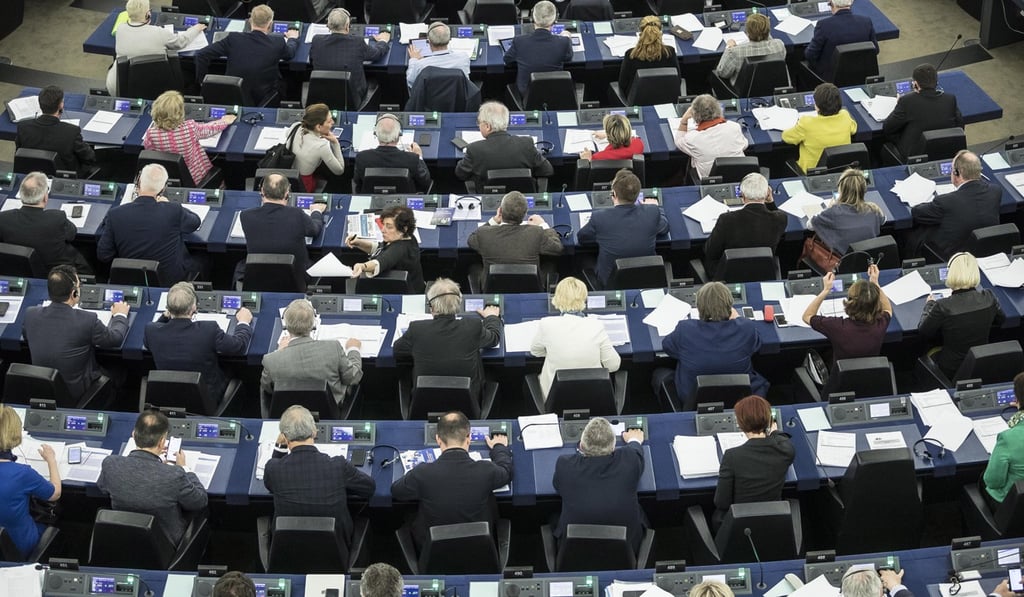 A view of the European Parliament during a plenary session in Strasbourg, France. Photo: AP Photo