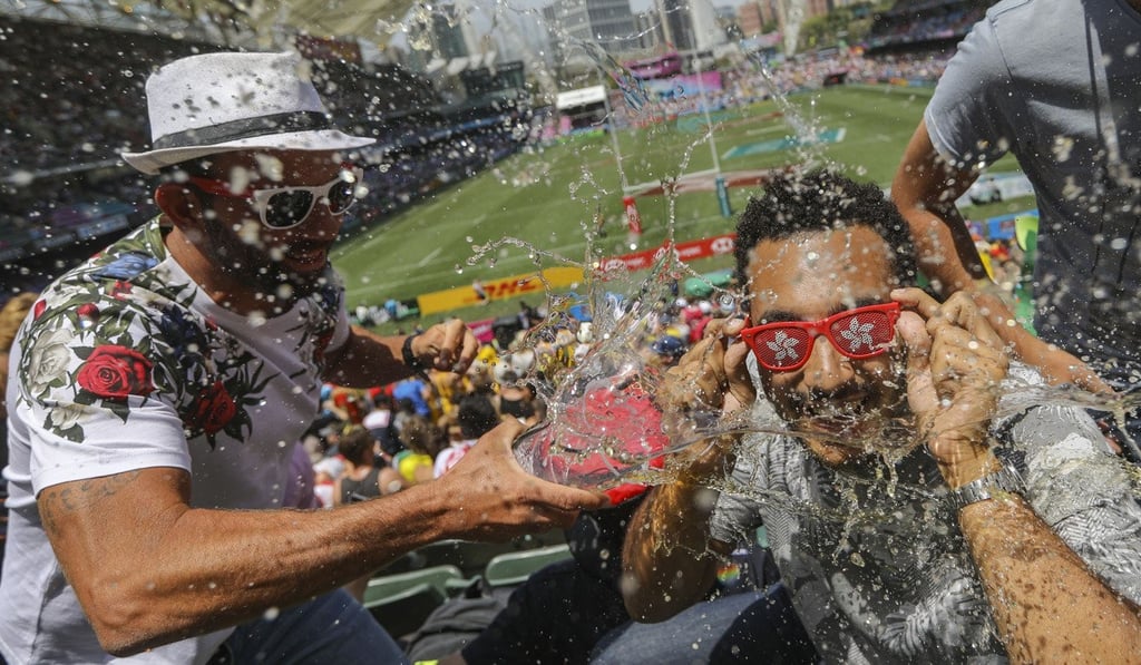 Saturday sees the party atmosphere in full swing inside the Hong Kong Stadium’s South Stand. Photo: Sam Tsang
