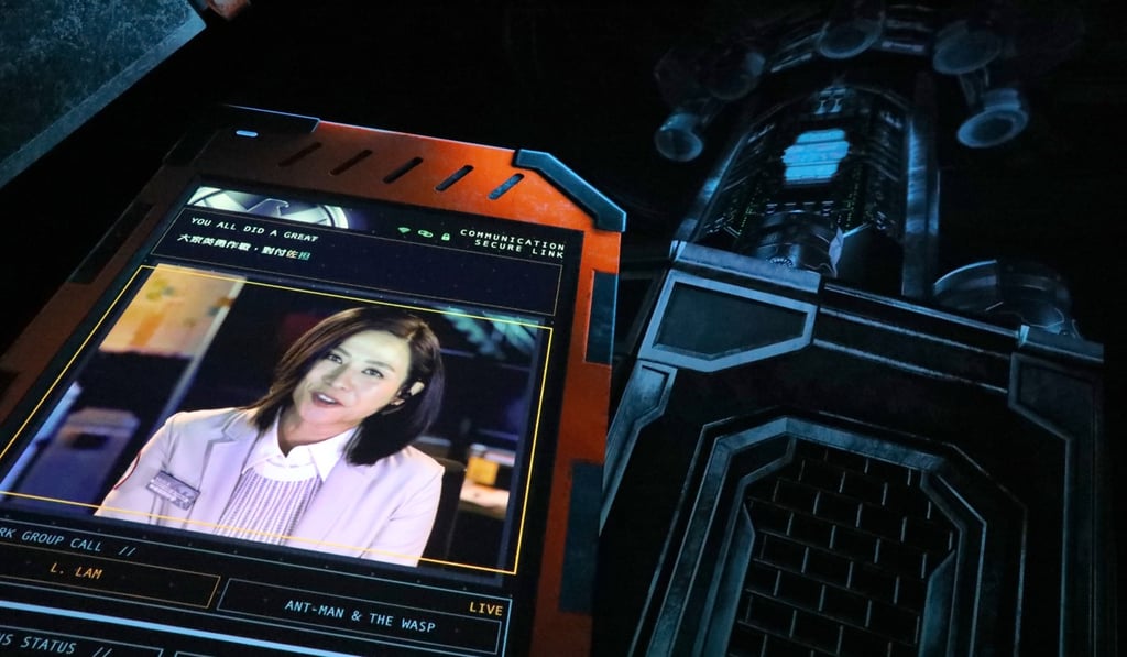 Local actress Jessica Hsuan plays the character Leslie Lam, the chief engineer of the S.H.I.E.L.D. Science & Technology Pavilion. The new Marvel character was created for “Ant-Man and The Wasp: Nano Battle!” Photo: Nora Tam