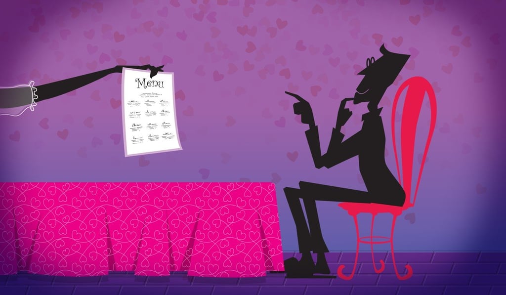 Treating sex like a whole “menu” of things you can create for each other exclusively, such as a shower together, can help couples get creative. Illustration: Henry Wong Treating sex like a whole “menu” of things you can create for each other exclusively, such as a shower together, can help couples get creative. Illustration: Henry Wong