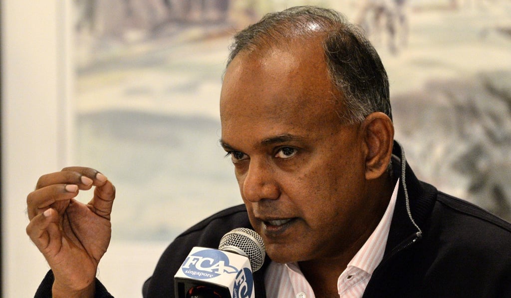 Singapore's Law and Home Affairs Minister K. Shanmugam. Photo: AFP