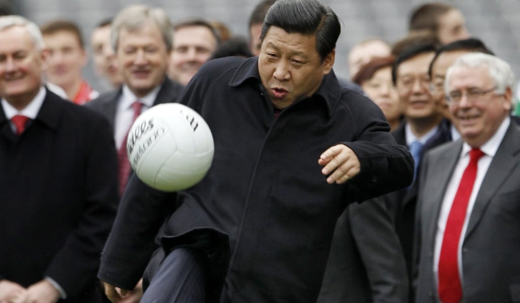 President Xi Jinping’s long-term dream is for China’s national team to win the World Cup. Photo: Reuters President Xi Jinping’s long-term dream is for China’s national team to win the World Cup. Photo: Reuters