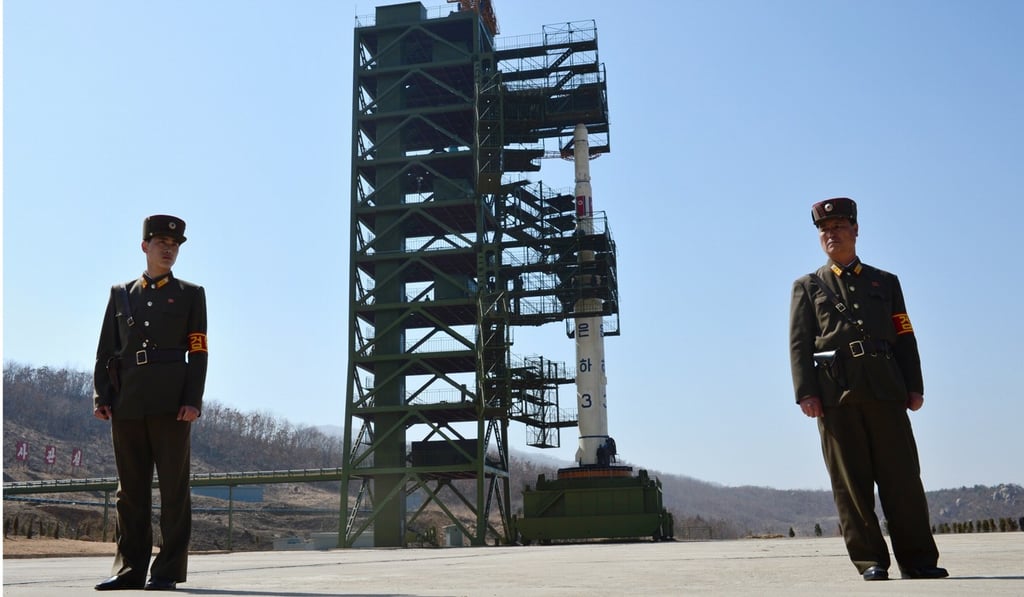 Observers say a missile engine test stand and satellite launch vehicle assembly building have been put back together at North Korea’s Sohae launch site. Photo: AFP