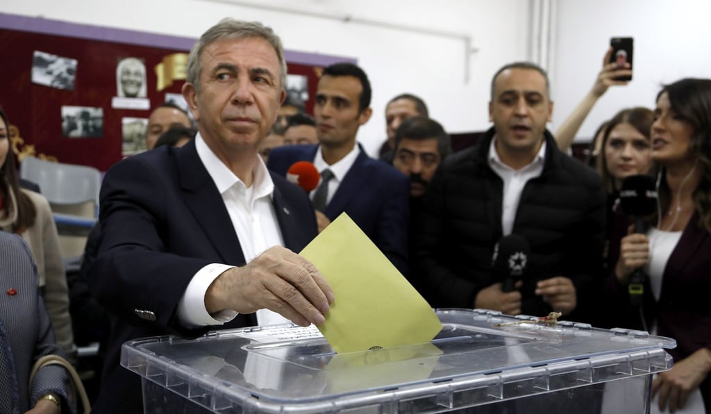 Mansur Yavas, of the Republican People’s Party, won a clear victory in Ankara. Photo: AP