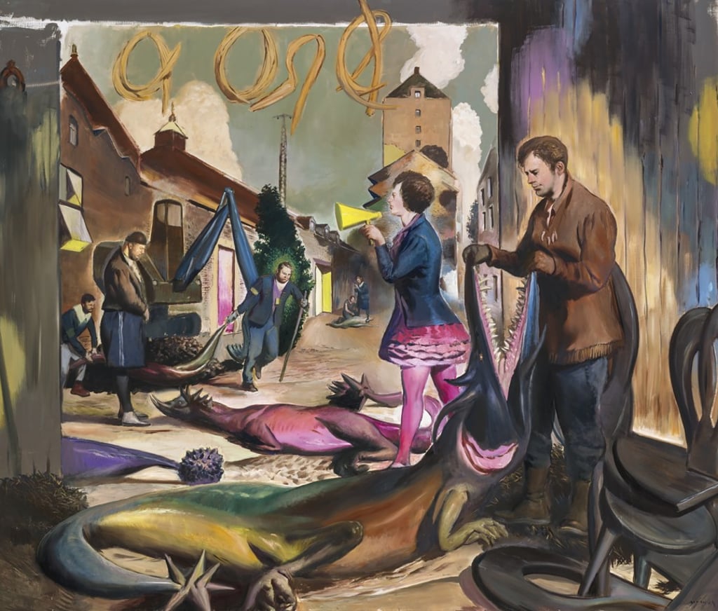 Propaganda (2018) by Neo Rauch, after which his Hong Kong show is named. Propaganda (2018) by Neo Rauch, after which his Hong Kong show is named.