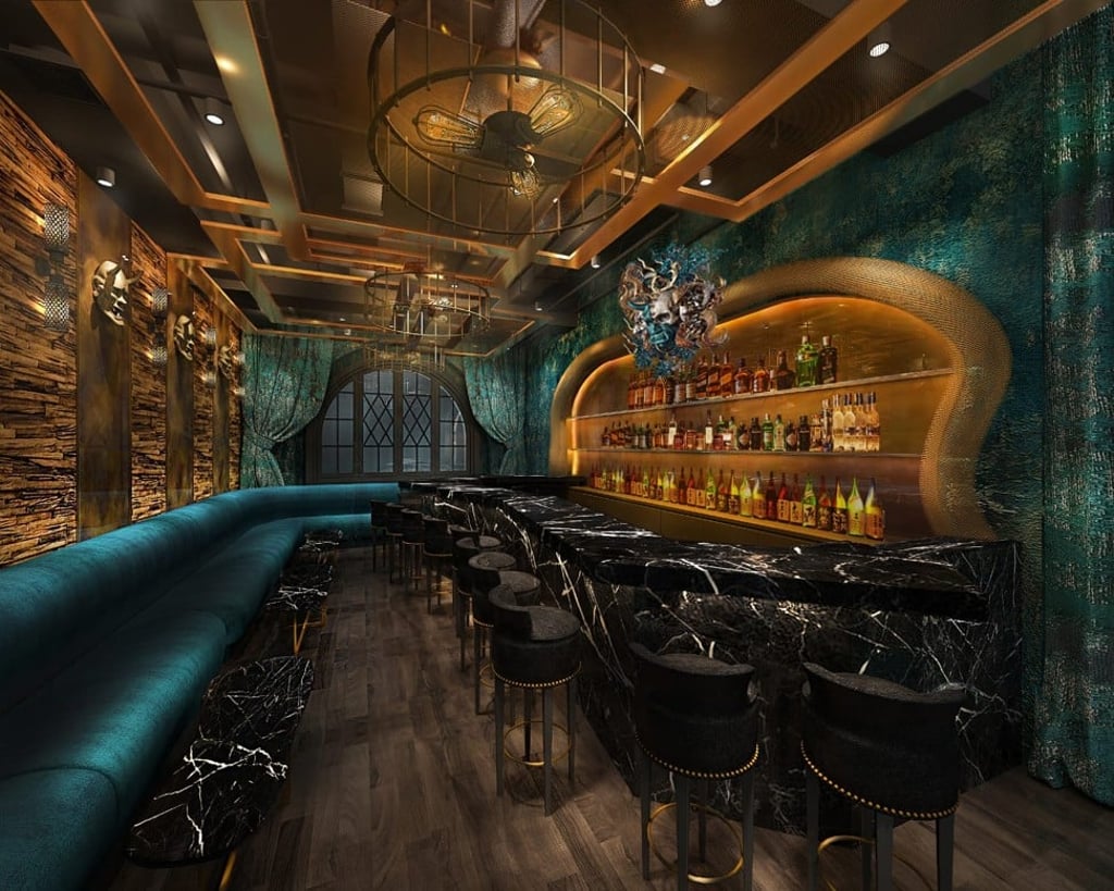 The interior of Gishiki Lounge, which will offer 18 drinks, including cocktails made from flavoured ice blocks.