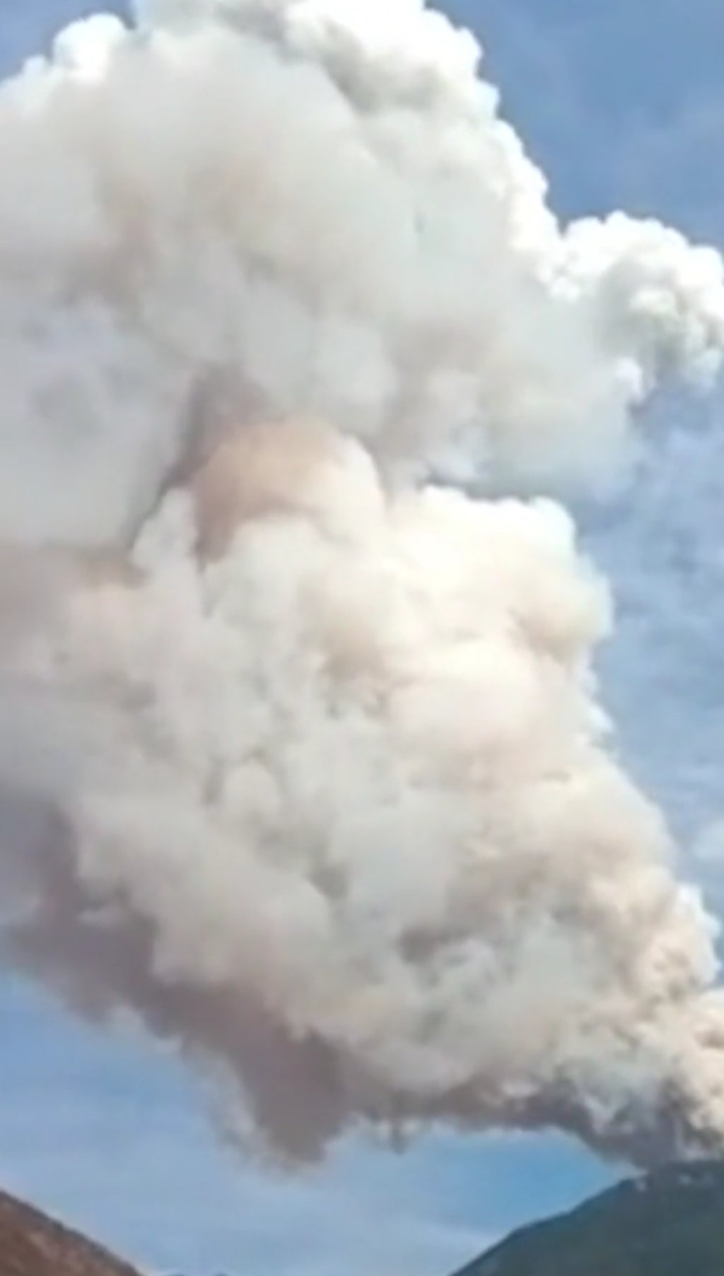 The blaze broke out in a remote, mountainous area where communications are difficult. Photo: Handout