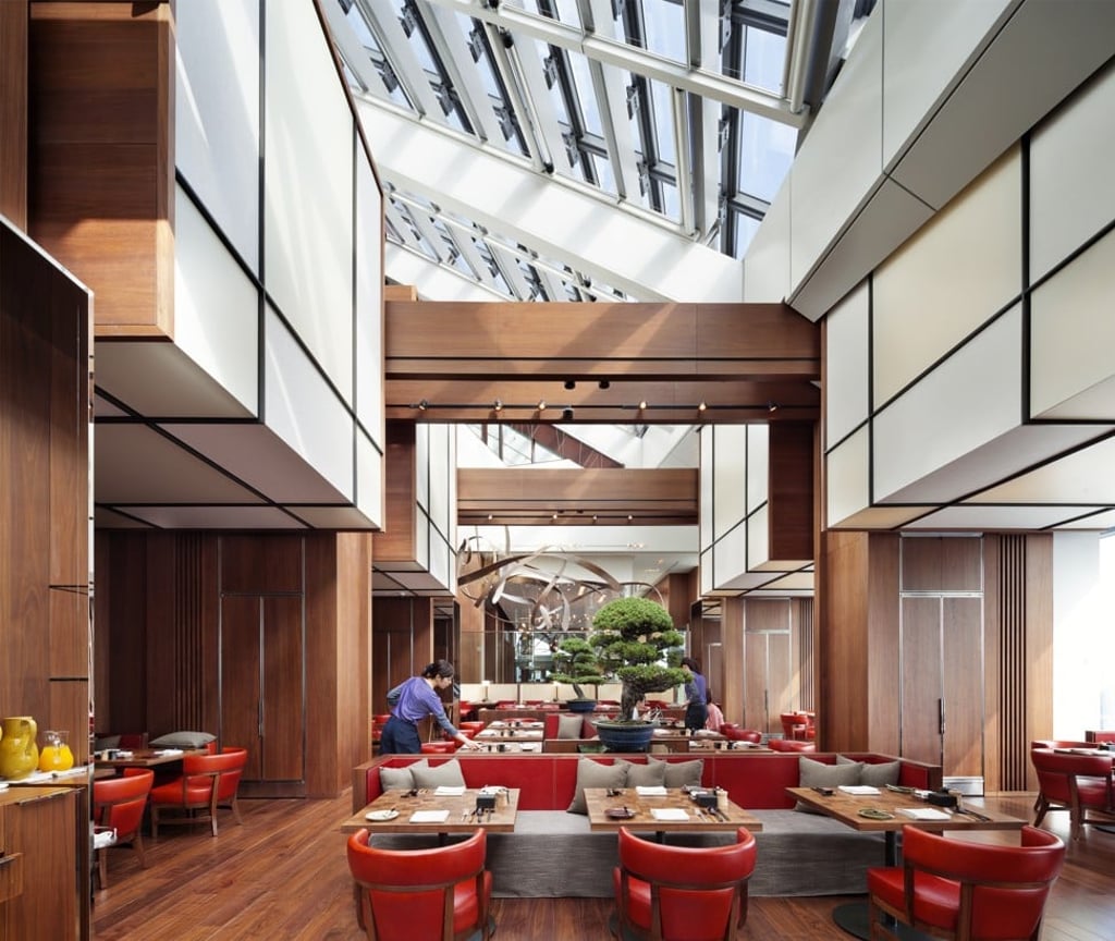 The elaborate Andaz Tokyo hotel (dining room pictured) was also designed by Tony Chi. Photo: Michael Moran The elaborate Andaz Tokyo hotel (dining room pictured) was also designed by Tony Chi. Photo: Michael Moran