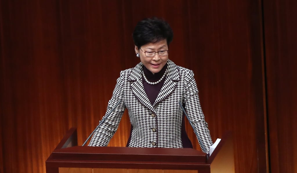 Carrie Lam answered questions at the legislature on Wednesday. Photo: Sam Tsang