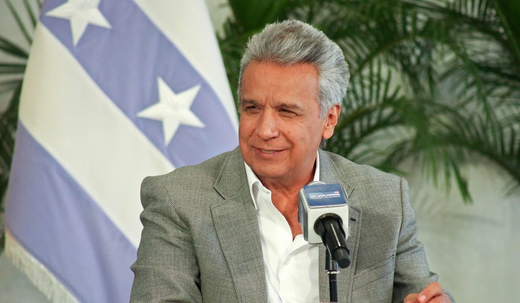 Ecuadorean President Lenin Moreno said ‘photos of my bedroom’ and his family were circulated online but did not directly accuse WikiLeaks founder. Photo: AFP