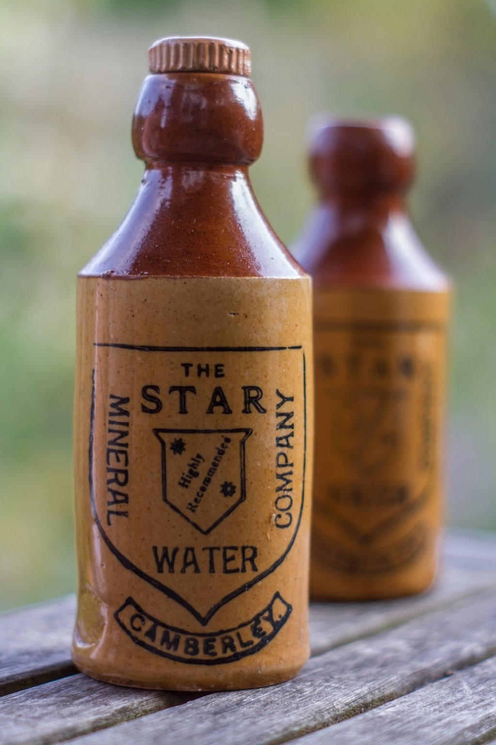 Vintage stoneware bottles. Photo: Shutterstock Vintage stoneware bottles. Photo: Shutterstock