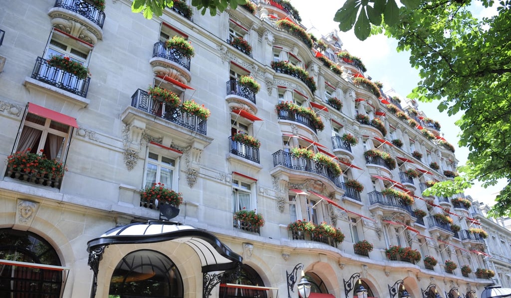 The Hotel Plaza Athenee, part of The Dorchester Collection of hotels owned by the Brunei government, in Paris. Photo: AFP
