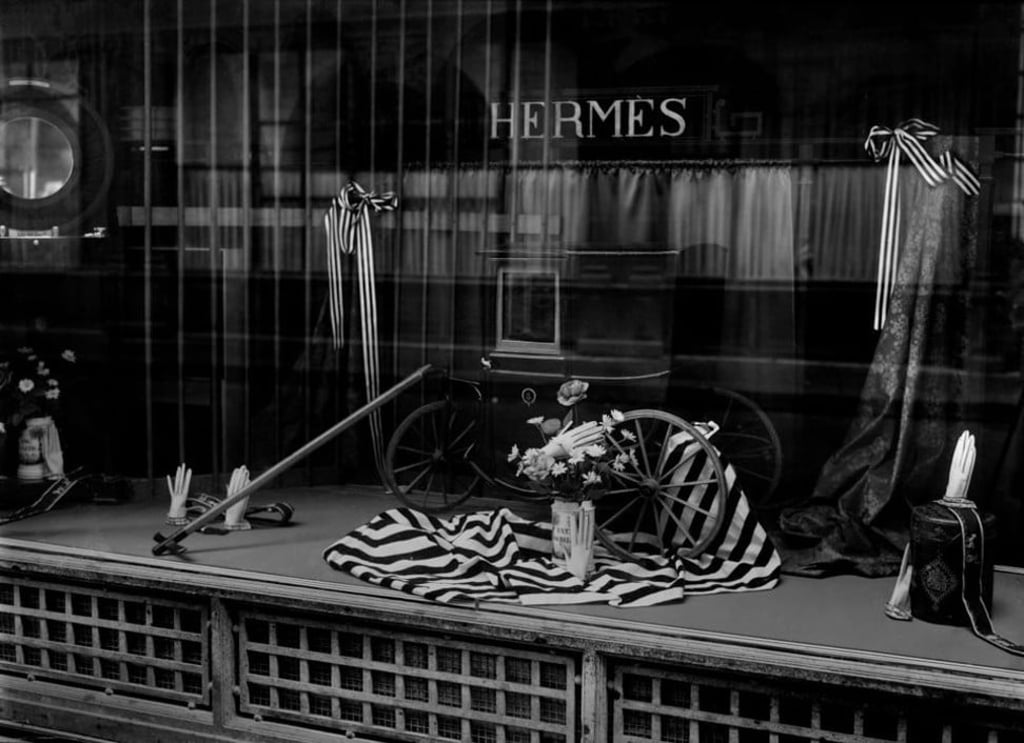 The shop window of the Hermès store in Paris in December 1945. Photo: AFP/Getty Images The shop window of the Hermès store in Paris in December 1945. Photo: AFP/Getty Images