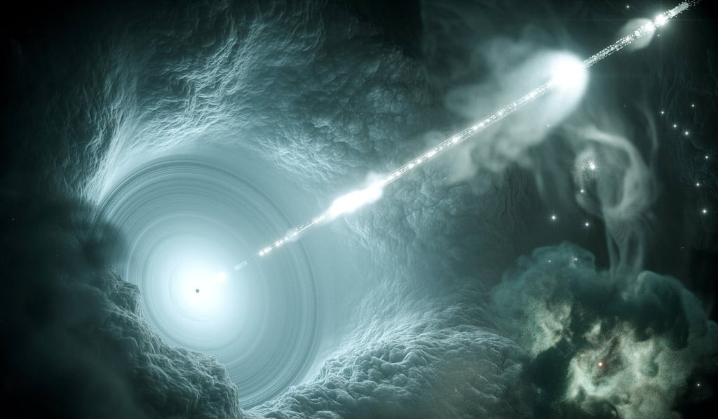 Artist’s impression of a supermassive black hole. Photo: DESY, Science Communication Lab/Reuters