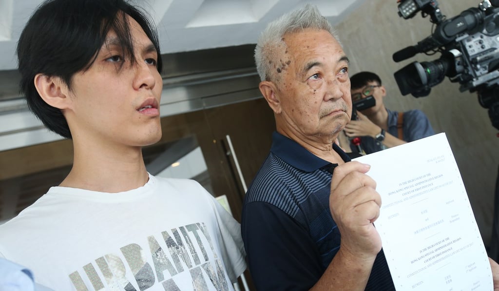 The judicial review was mounted by Kwok Cheuk-kin (right) and Hendrick Lui. Photo: David Wong