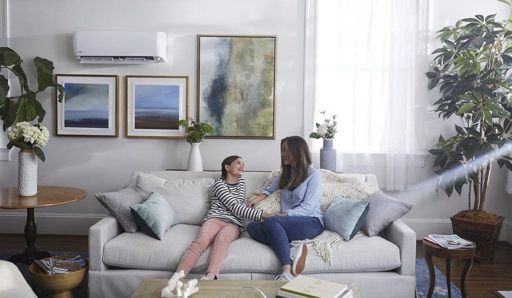 Carrier’s ductless single-zone residential climate control system is designed to make energy-efficient decisions to keep the indoor space at an optimal temperature.