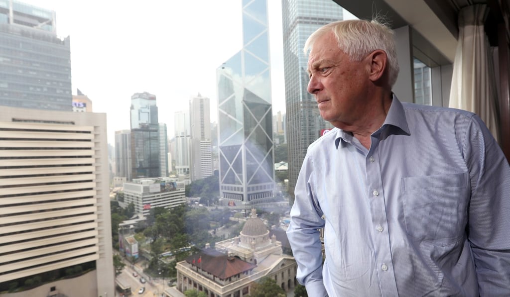 Former Hong Kong governor Chris Patten revealed the details of Jeremy Hunt’s letter. Photo: Edward Wong Former Hong Kong governor Chris Patten revealed the details of Jeremy Hunt’s letter. Photo: Edward Wong