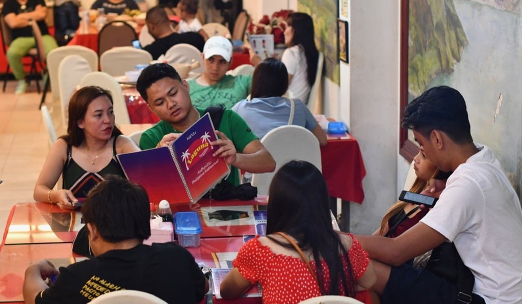 Filipino exptas at Laguna Restaurant in Kuala Lumpur. Photo: Simon Roughneen