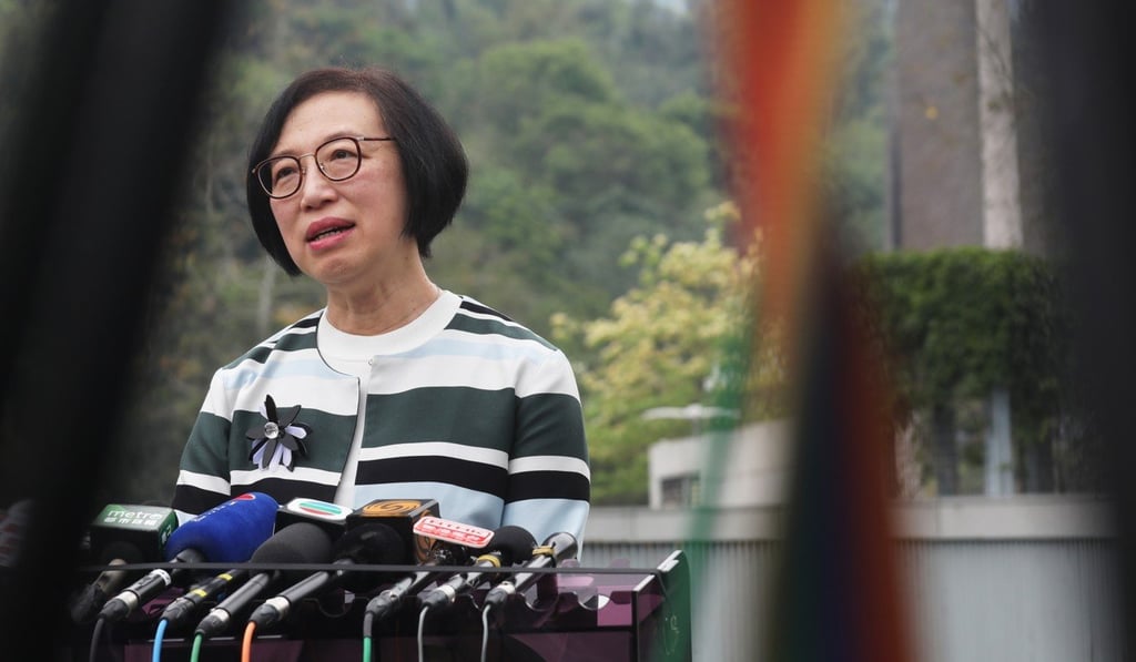 Secretary for Food and Health Professor Sophia Chan visited the Wo Hop Shek facility on Wednesday. Photo: Xiaomei Chen