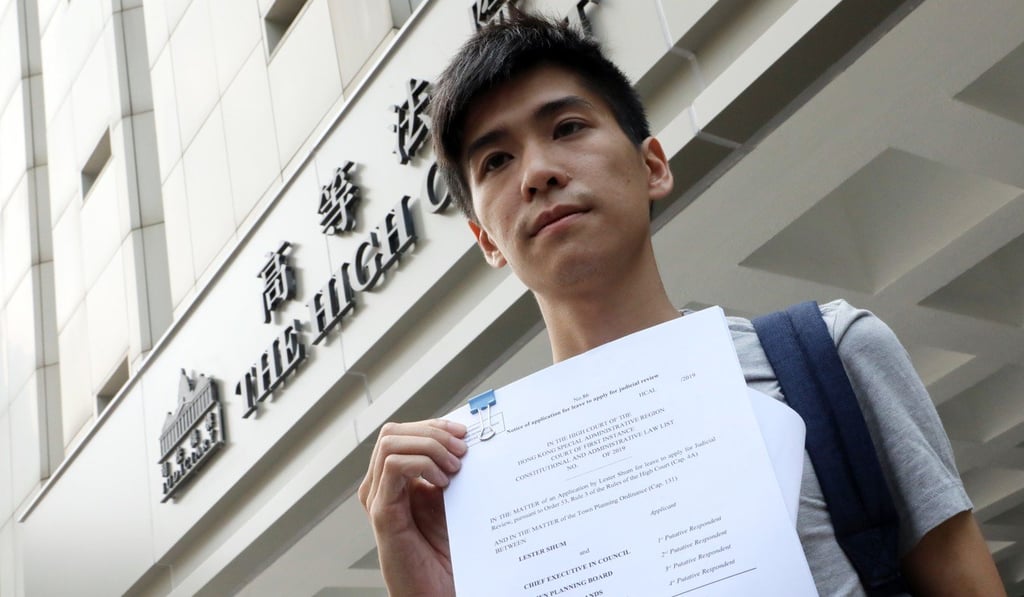 Lester Shum outside court on Wednesday. Photo: K.Y. Cheng