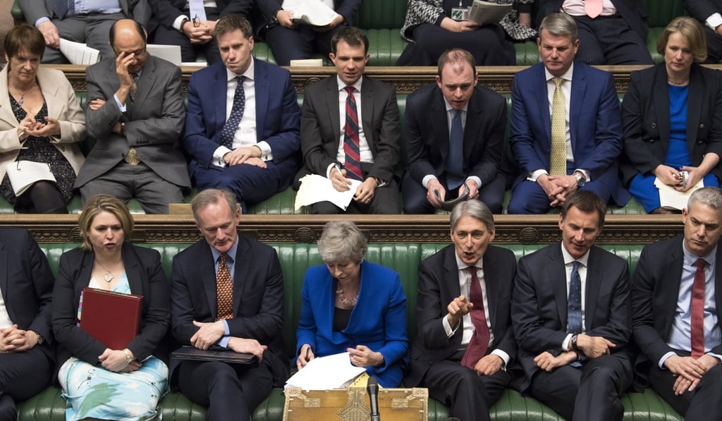 Theresa May has said she would step down once her EU divorce agreement was passed by the British Parliament. Photo: EPA