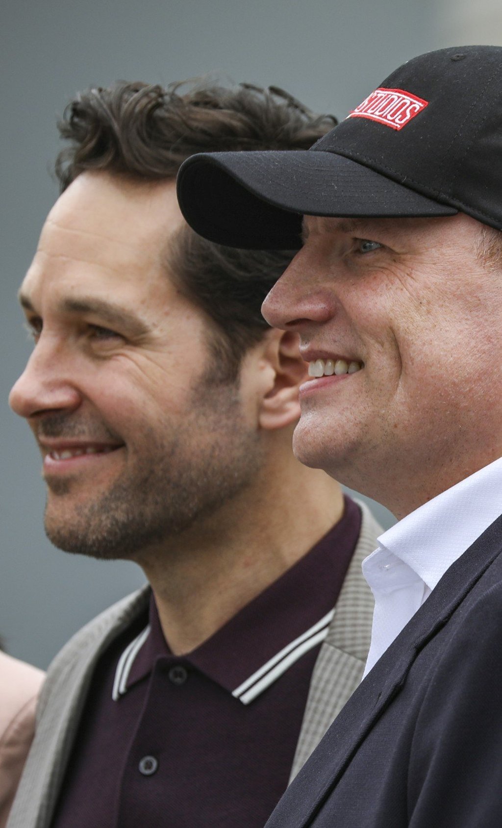 Ant-Man actor Paul Rudd (left) and Feige at Hong Kong Disneyland. Photo: Nora Tam