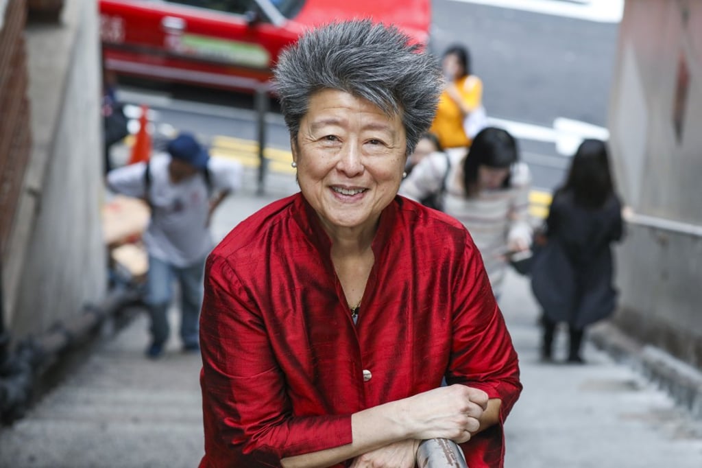 Helen Zia outside Hong Kong’s Foreign Correspondents’ Club last month. Photo: Nora Tam