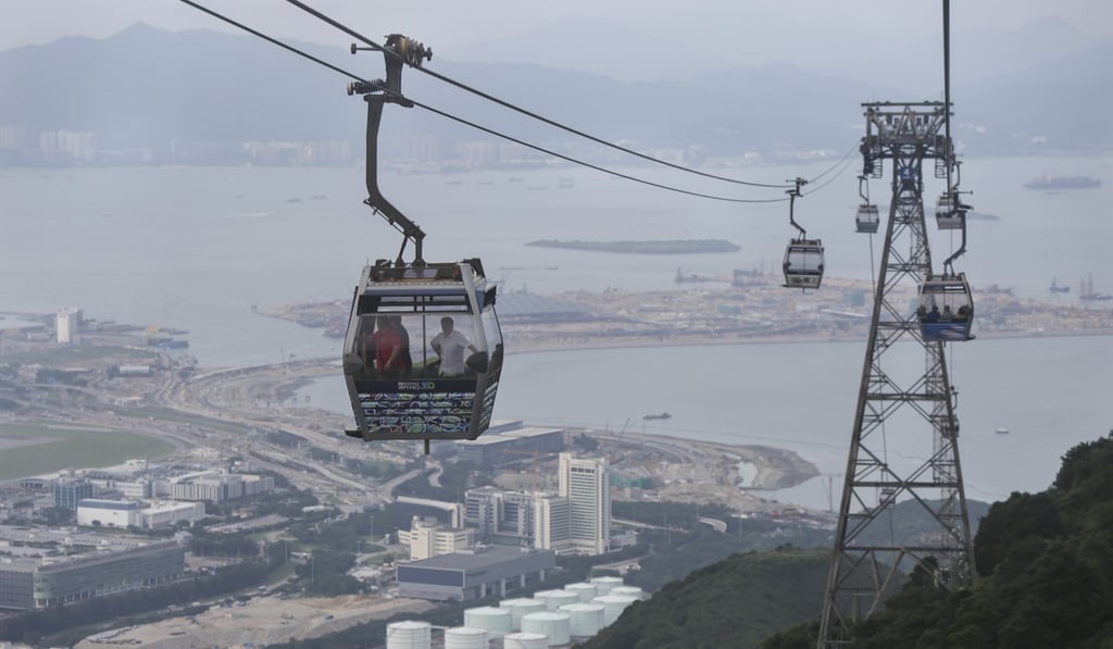 The Ngong Ping 360 cable car runs between Tung Chung and Tai O. Photo: Xiaomei Chen
