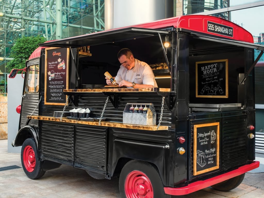 The food truck at The Garage Bar at Cordis, in Mong Kok. Photo: The Other Busker / Cordis Hotel