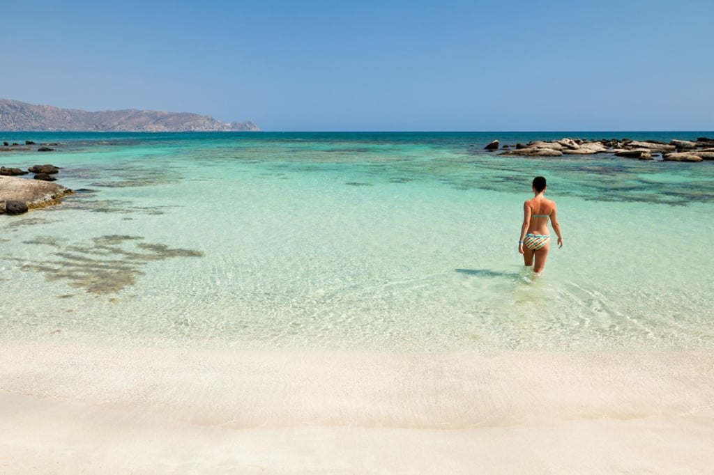 Elafonisi beach, on Crete, one of the most stunning Greek islands. Photo: Shutterstock Elafonisi beach, on Crete, one of the most stunning Greek islands. Photo: Shutterstock