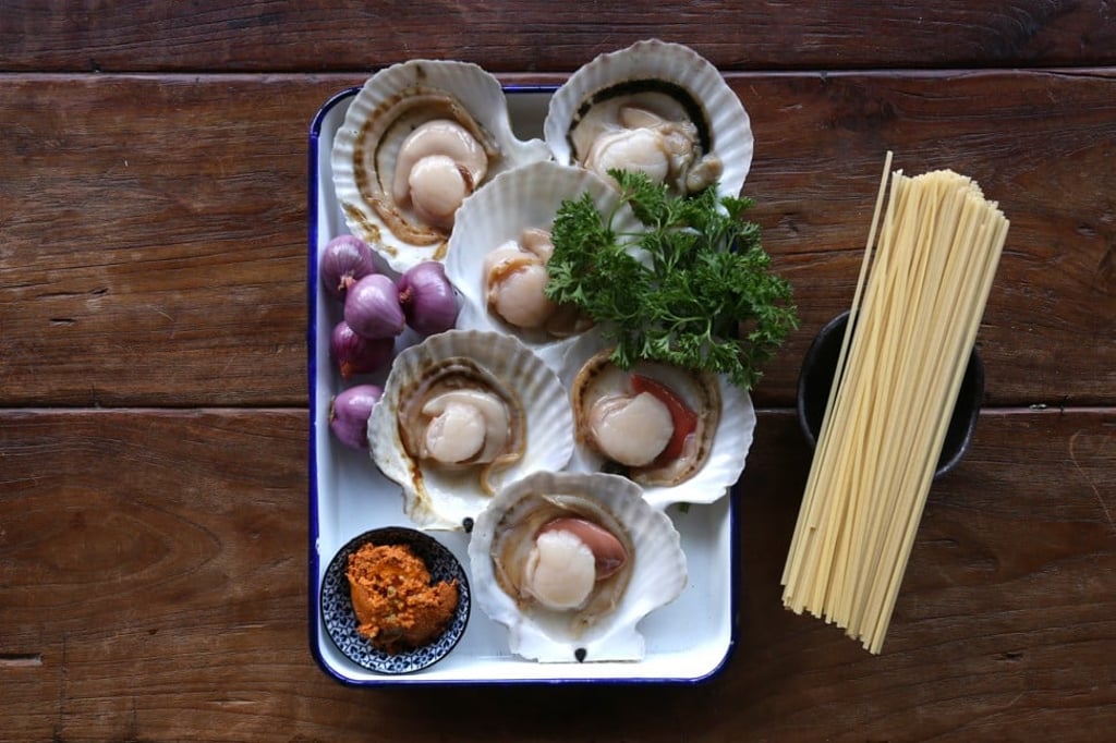 The ingredients for the dish.