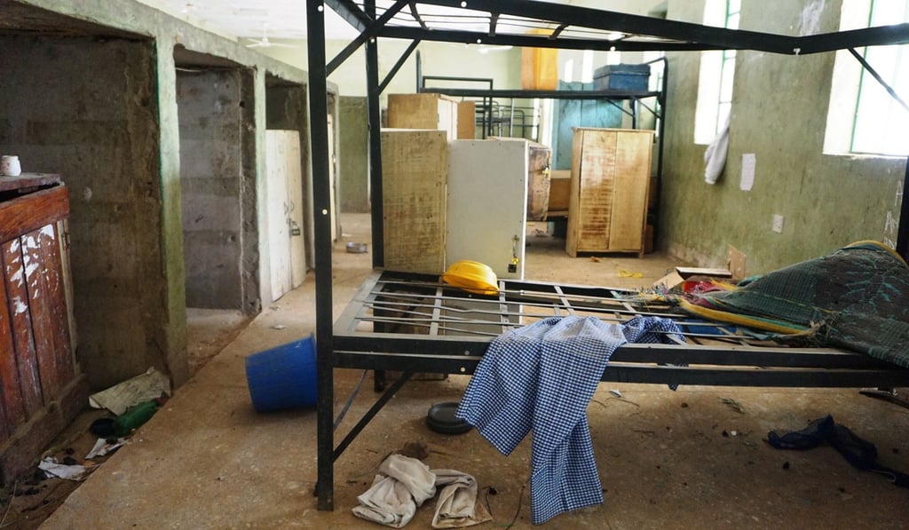 The deserted student accommodation at Government Girls Technical College at Dapchi town in northern Nigeria. Photo: AFP